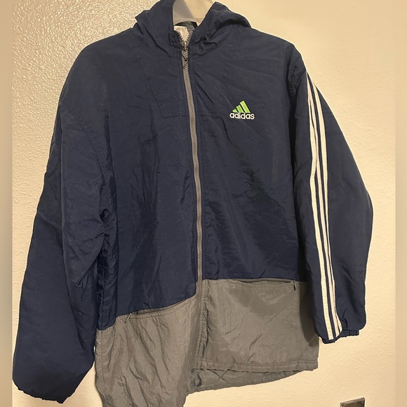 Adidas Jacket/Coat zip up Size XL (missing zipper) - Picture 1 of 4
